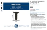 WB02X10521 Genuine Oem Leveling Leg For Range/stove/ovens. Fixed Price $11.00.