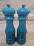 Creuset Acrylic Classic Salt And Pepper Mill - Caribbean Lecruset 8. Fixed Price $49.00.