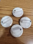 Vintage Crosley Gas Range Control White Knobs Kip 5D83 Set Of 4. Fixed Price $24.84.