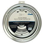 New Mainstays Round Drip Bowl Set Chrome 6" And 8" (2 Pack). Fixed Price $7.95.