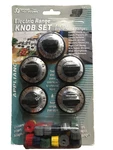 Electric Range Knob Set Universal Insert Adapters Black W/ Silver.. Fixed Price $9.50.