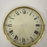 Vintage Western German Clock Dial Face & Brass Ring Glass ( 7-13/16" Od). Fixed Price $23.73.