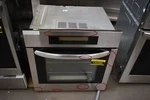 Haier HCW2360AES 24" Stainless Electric Single Wall Oven Nob #130386 Bf Mpa. Fixed Price $500.00.