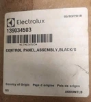 Electrolux Singe Wall Oven Control Panel Only 139034503. Fixed Price $245.95.