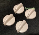 Set Of 4 Bisque Burner Control Knobs Part # WB03T10095 Stove Range. Fixed Price $25.00.