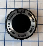 Hotpoint Stove Range Oven Surface Burner Knob WB3X5479 Black Center. Fixed Price $15.01.