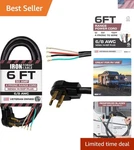 Certified 6 Ft Nema 14-50P Power Cord Heavy Duty Amp Rv/ev Use. Fixed Price $82.99.