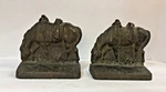 Antique Verona ? Cast Iron Grazing Horse Equestrian Book Ends/door Stoppers. Fixed Price $17.99.