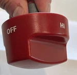 Wolf Red Oven Range Hi-off Knob Kip 5J42 Metal + Plastic New From 804369 Kit. Fixed Price $20.00.