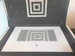 Range Oven Door Glass P# WB56X25570. Fixed Price $70.00.