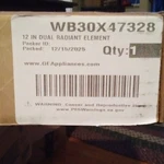 - Nib WB30X47328 Oem G. E. 12 Inch Dual Radiant Element Assembly. Fixed Price $60.00.
