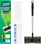 Swiffer & Deluxe 2-IN-1 Floor Mopping And Sweeping Kit, Multi-surface. Fixed Price $30.90.