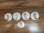 Amana Rangecontrol Knob Set Of 5 74008910 , 74008732. Fixed Price $11.00.