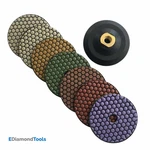 5" Dry Stone Polishing Set (7PC) #50 100 200 400 800 1500 3000 W Rubber Backer. Fixed Price $79.99.