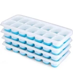 Ice Cube With Lid, 4 Pack Durable Stackable Trays For Freezer. Fixed Price $6.99.