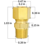Brass Compression Connector For Oil, Gas, Water - 10 Pack. Fixed Price $23.19.