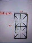 5304492147 Frigidaire /kenmore Range Top Surface Burner Side Grate - A00263801. Fixed Price $49.95.