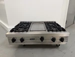 Viking 36" VGRT3604GSS Professional Gas Range Top Open Burners Griddle. Fixed Price $1999.00.