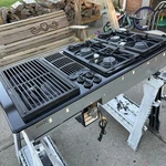Jenn Air Natural Gas Cooktop Downdraft Burners Plus Grill JGD8345ADB Black. Fixed Price $1169.99.