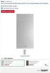 Dacor Silver Stainless Duct Cover Extension Kit - DHDD0000CS. Fixed Price $302.40.