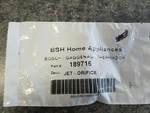New Oem Bosch Thermador Orifice Jet 00189716.H11B2. Fixed Price $15.99.