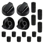 Blutoget 4 Pack Black Universal Control Knobs With 12 Adapters -. Fixed Price $12.95.
