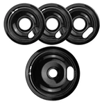 Black Stove Burner Drip Pans Replacement For Whirlpool Amana Crosley. Fixed Price $29.38.