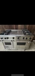 Viking Professional 48. Double Oven Griddle Sealed Burner Range Stove. Fixed Price $3999.00.