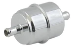 Chrome Fuel Filter 5/16" Barb Hot Rod Custom Vintage Ford Chevy Hose Clamp On. Fixed Price $12.99.