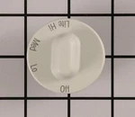 WP71001653 Whirlpool White Burner Knob Oem. Fixed Price $12.95.