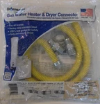 Dormont Safety-shield 20C-S0314-48B Gas Appliance Connector, 1/2" Od, 3/8" Id. Fixed Price $22.99.
