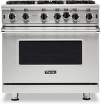 Viking Series '25 36" Professional Burners Natural Gas Range VGIC53626BSS. Fixed Price $3949.00.