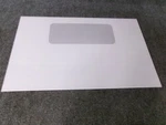 WB57K3 Range Oven Outer Door Glass 29 15/8" X 18 3/4" White. Fixed Price $75.00.