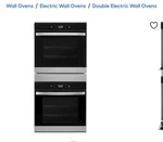 Whirlpool 24 Double Electric Wall Oven Self-cleaning (fingerprint Resistant). Fixed Price $2500.00.
