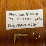 Elbow, Street 90O-NG Only 061752-000 Viking VQGI5361NSS 36" Built-in Grill Roc. Fixed Price $28.32.