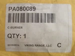 Viking Left Rear Cap C-burner PA080089 New! (open Box). Fixed Price $169.99.