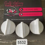 Whirlpool Range Control Knobs (white) W10594479. Fixed Price $45.00.