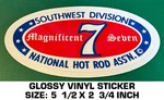Nhra Southwest Division Magnificent Seven-glossy Vinyl Decal Sticker Vintage. Fixed Price $9.42.