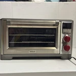 Wolf Gourmet Elite Digital Countertop Convection Toaster Oven Red Knobs WGCO150S. Fixed Price $529.99.