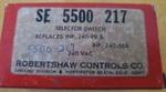 Robertshaw Infinite Switch 5500-217 (box Yyy). Fixed Price $8.74.