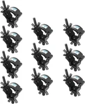 10 Pack Black Truss Clamps, 1-1/4" Od Aluminum Alloy Dj Stage Light Hook F. Fixed Price $56.97.