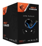 Wolf Cables Heavy-duty CAT6 Plenum 1000FT Utp, 23AWG, 550MHZ. Fixed Price $59.99.