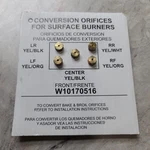 Whirlpool W10170516 Conversion Orifices For Surface Burners. Fixed Price $23.99.