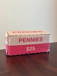 $25 Sealed Box Lincoln Pennies Unsearched Circulated Cents Loomis. Pacific Nw. Fixed Price $94.95.