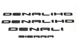 4PCS Matte Black Door Denali Hd Rear Sierra Emblems Letters Compatible.... Fixed Price $115.91.