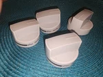 White Grey Kip 5J24 Whirlpool Kenmore Range Oven Stove Knob Set Of. Fixed Price $33.33.