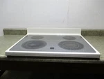 Whirlpool Range Cooktop Chips/cloudy Burners/scratches/bisque Part # 8188040. Fixed Price $180.00.