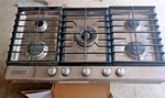 Kitchenaid KFGS366VSS02 36" Gas Cooktop 5-BURNER Architect Series Ii Stainless. Fixed Price $180.00.