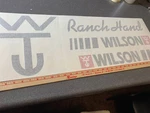 Wilson Aluminum Trailer Decals Set Black Replacement Stickers Kit Size Desc. Fixed Price $75.00.