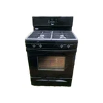 Whirlpool Black Freestanding Cooking Range 4 Burners Oven Knob Control. Fixed Price $350.00.
